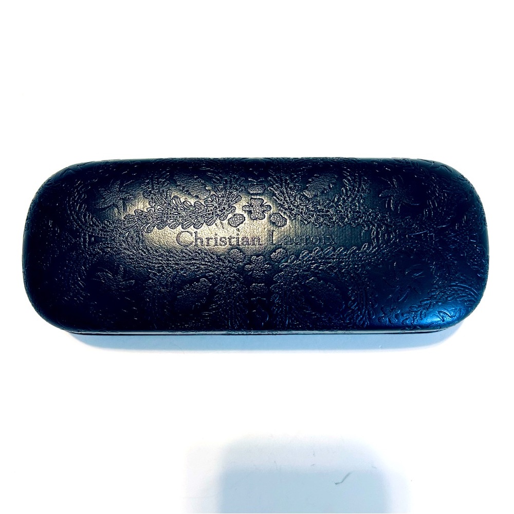 Christian Lacroix Embossed Glasses Case Excellent Condition.
